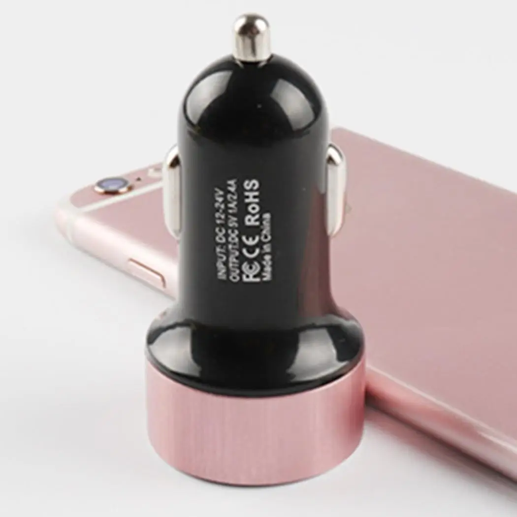

General Dual USB Cigarette Socket Charging Car Charger Adapter Port DC 5V 2.1A for Smart Phone 12V - 24V