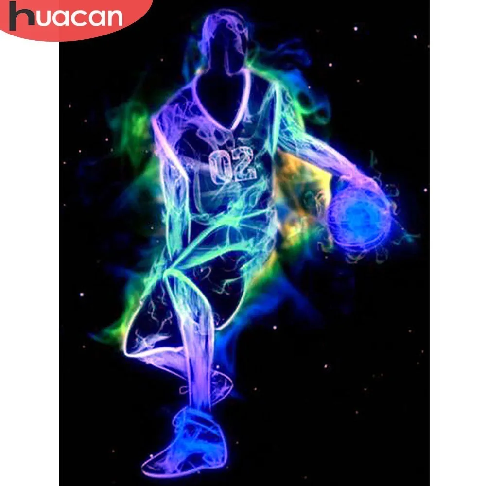 

HUACAN Cross Stitch 5D DIY Full Square Diamond Painting Silhouette Rhinestone Mosaic Diamond Embroidery Sale Scenic Home Decor