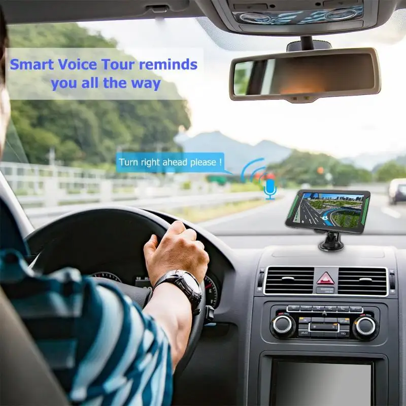 VODOOL S7 7 дюймов сенсорный экран автомобильный грузовик gps навигационная система Портативный 8 Гб FM передатчик автомобильный автомобиль gps Аксессуары навигатор