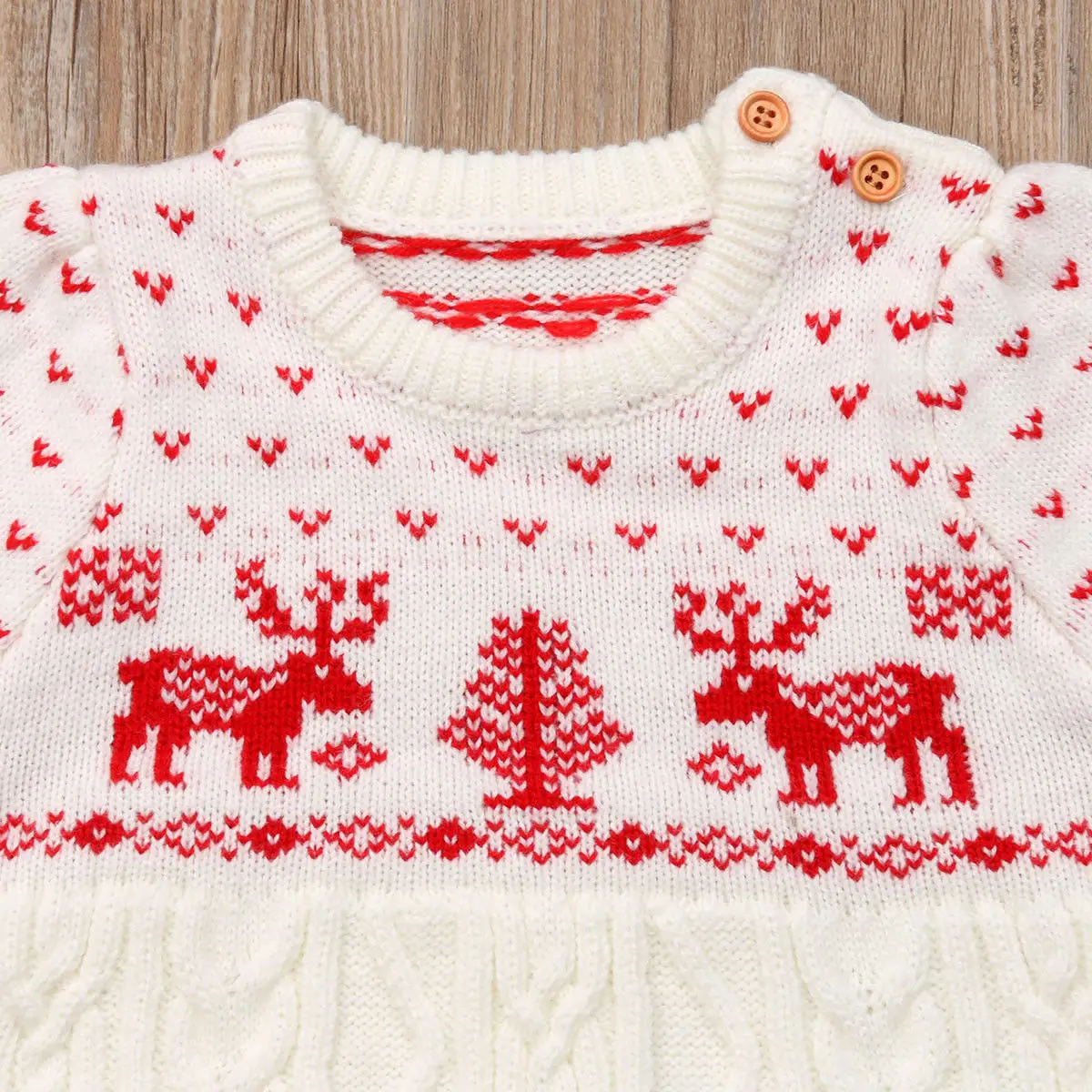 Little Girls Christmas Knitted Dress Kids Baby Girls Knitting Wool Sweater Crochet Dresses Winter Clothes 0 5t Dresses Aliexpress