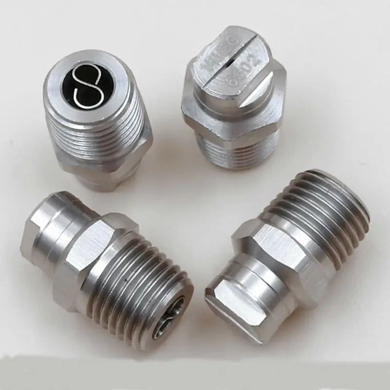 

1/4" MEG High pressure road sweeper spray nozzle,MEG Stainless steel flat fan spray nozzle