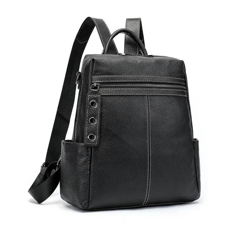 

New Genuine Leather Women Backpacks For Teenage Girls Waterproof Mini Backpacks For Women Leather Tote Bag Bolsas Feminina Sac A