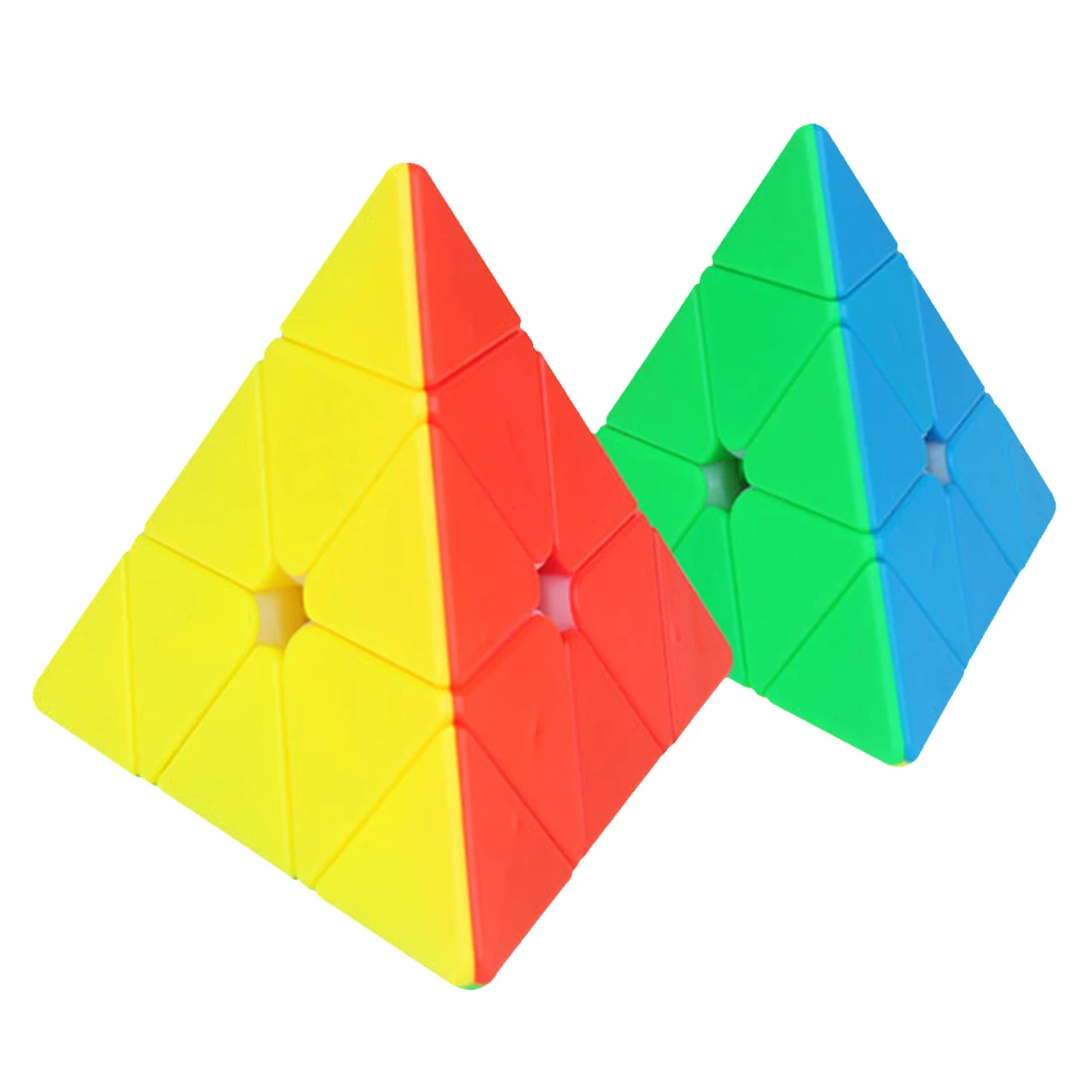

Yuxin Heiqilin Pyramid Magic Cube Puzzle Toy for Brain Training - Colorful