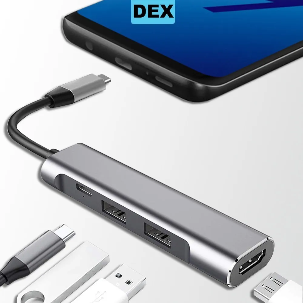 Концентратор USB Type C DEX станция для samsung S8 S9 Plus Note 8 9 dex кабель USB C к HDMI адаптер для huawei PC Mode mate 20 P20 Pro