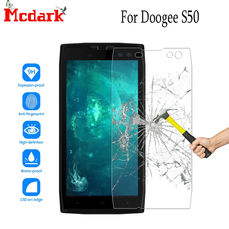 

Mcdark 2.5D 9H Tempered Glass For Doogee S50 Screen Protector 5.7 inch For Doogee S50 Toughened Phone Glass Cover Film