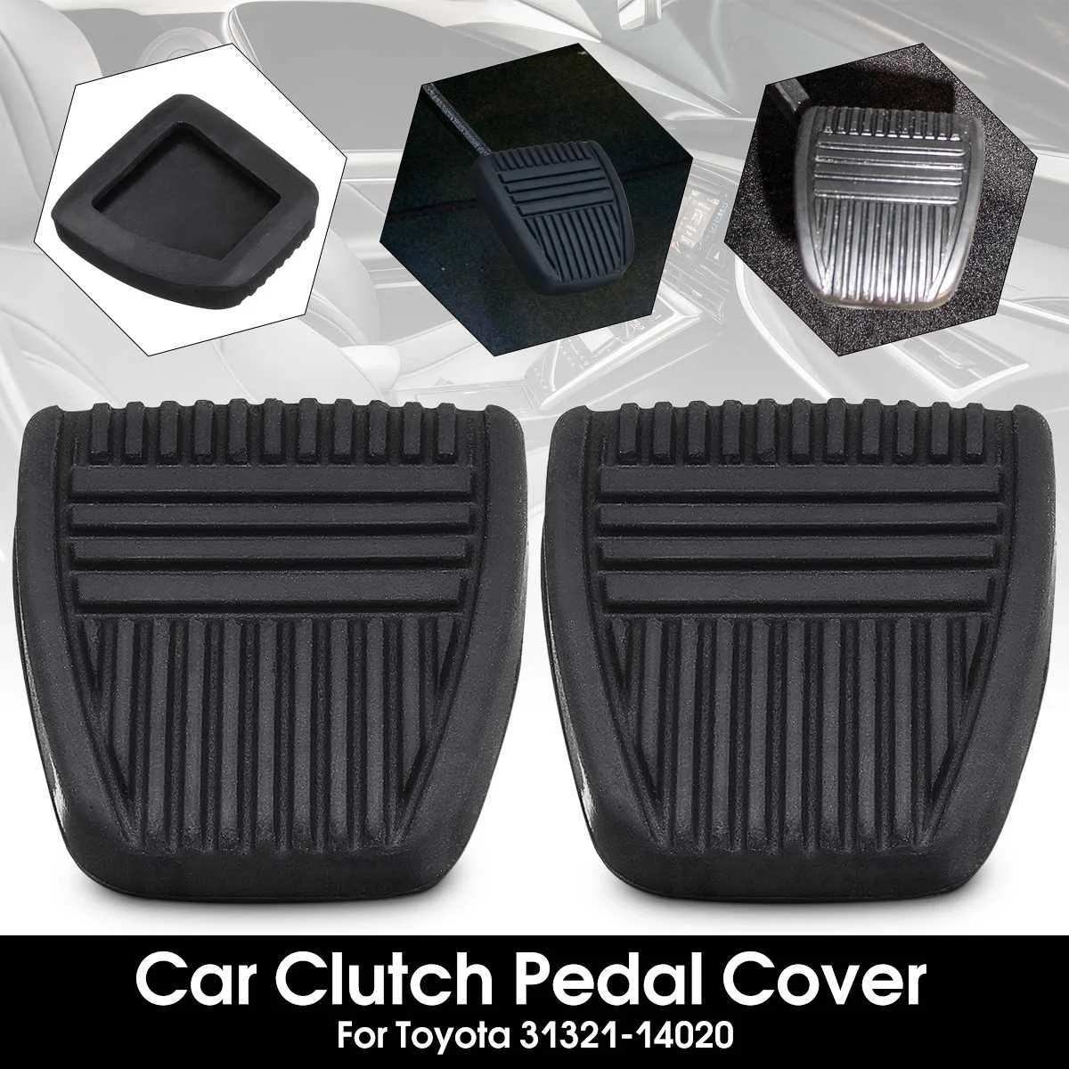 

Black Brake Clutch Car Pedal Pad Rubber Cover Trans Vehicles For Toyota 4Runner Camry Celica Land Cruiser Paseo RAV4 31321-14020