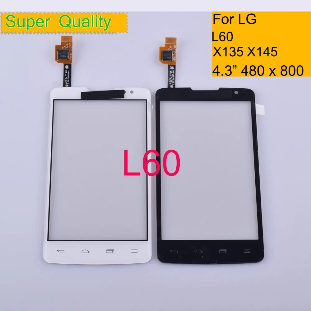 

10Pcs/lot Touchscreen For LG L60 X145 X135 Touch Screen Touch Panel Sensor Digitizer Front Glass Outer Lens NO LCD Replacement