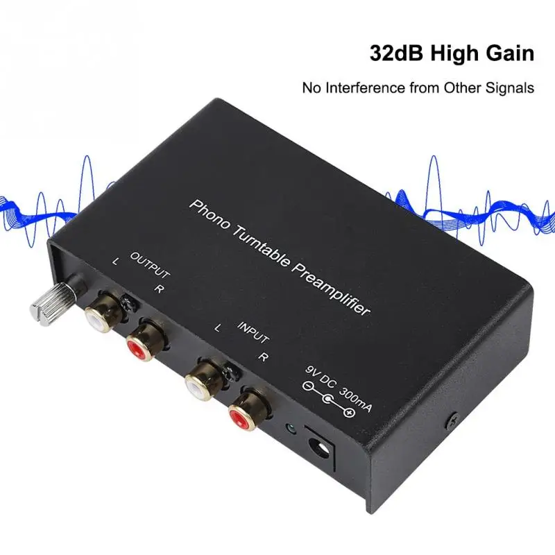 

For ANLEON Dual-channel Phono Preamplifier Noise Cancel RCA Output Phono Turntable Preamplifie For audio device amplifier