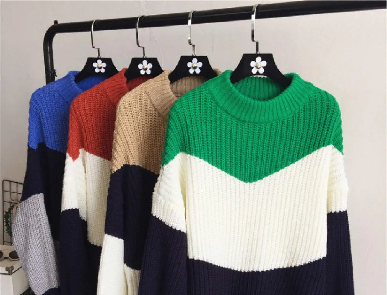 2019 Winter Pull Sweaters Women Fashion Loose Jumpers Korean Pullovers Knitting Pullovers Thick Christmas Sweater Unif