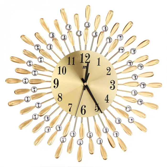 Креативные Часы в американском ретро стиле для гостиной, настенные часы из кованого железа, настенные часы, настенные часы для дома, металлические часы 50A0834
