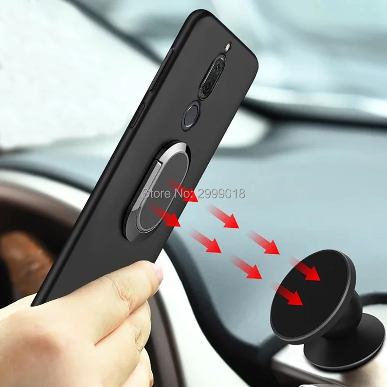 

For Meizu M8 Case Meizu M8 Silicone Cover Magnetic Magnet Car Finger Ring Case For Meizu M8 M 8 Lite MeizuM8 M8Lite 5.7 inch