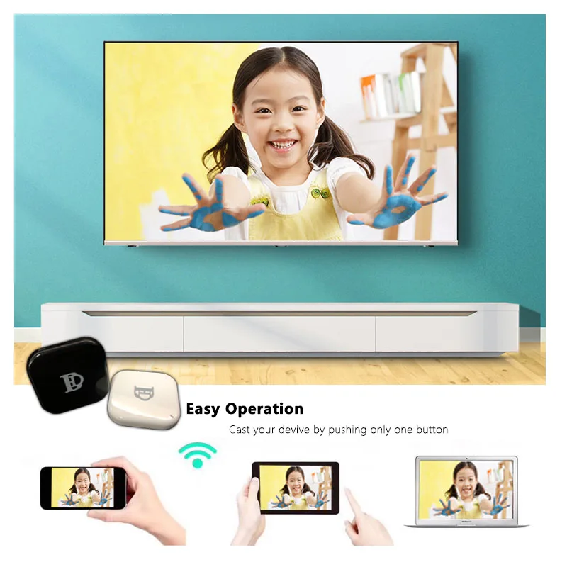 2019 1080p Tv Stick For Google Chromecast X7 Wifi Hdmi Dongle Rk3036 For DLNA/Miracast/Chrom/Netfliex/Youtube/Muti-screen