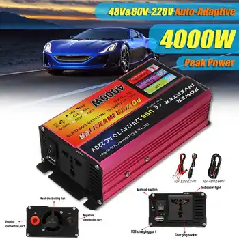 

Power Inverter 1200W 48V/60V TO 110V Converter For Solar System Truck Rechargeable Vehicles