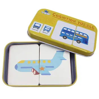 

Anti-tear Flash Cards Learning Alphabet Puzzle Cards, Matching Puzzle Cognitive Early Educational Learning Toys with Mental St