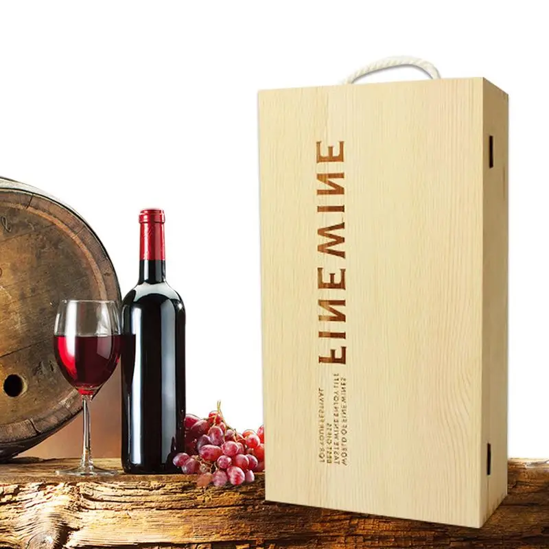 Высокое качество, коробка для вина, высокое качество, красная сосна, винная переноска, подарочная упаковочная коробка, украшение дома, подарок# SW