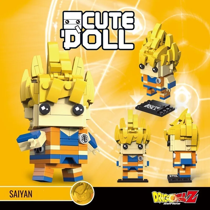 DECOOL милая кукла версия фигурка Brickheadz строительные блоки игрушки для детей мини