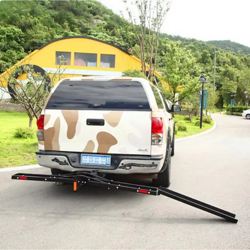 EZ-MC6024 عقبة شنت الصلب دراجة نارية الناقل الأسود الصلب للطي ناقل البضائع شبكة الأمتعة سلة شنت رف عقبة