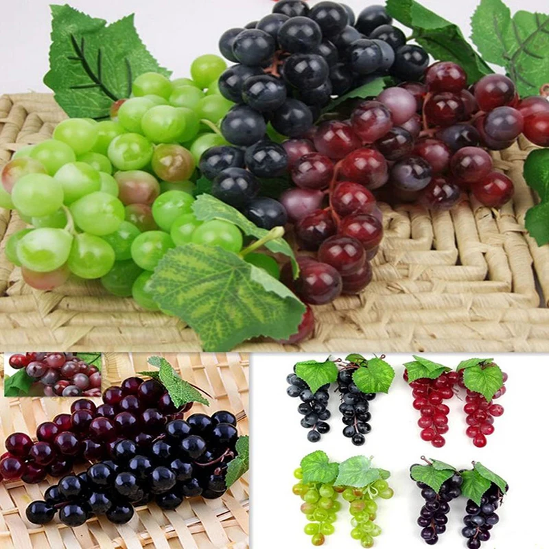 

Simulation Soft Grape Home Decoration Stress Relief Toys Kids Gift Funny PU Simulation Squeeze Ball Random Color
