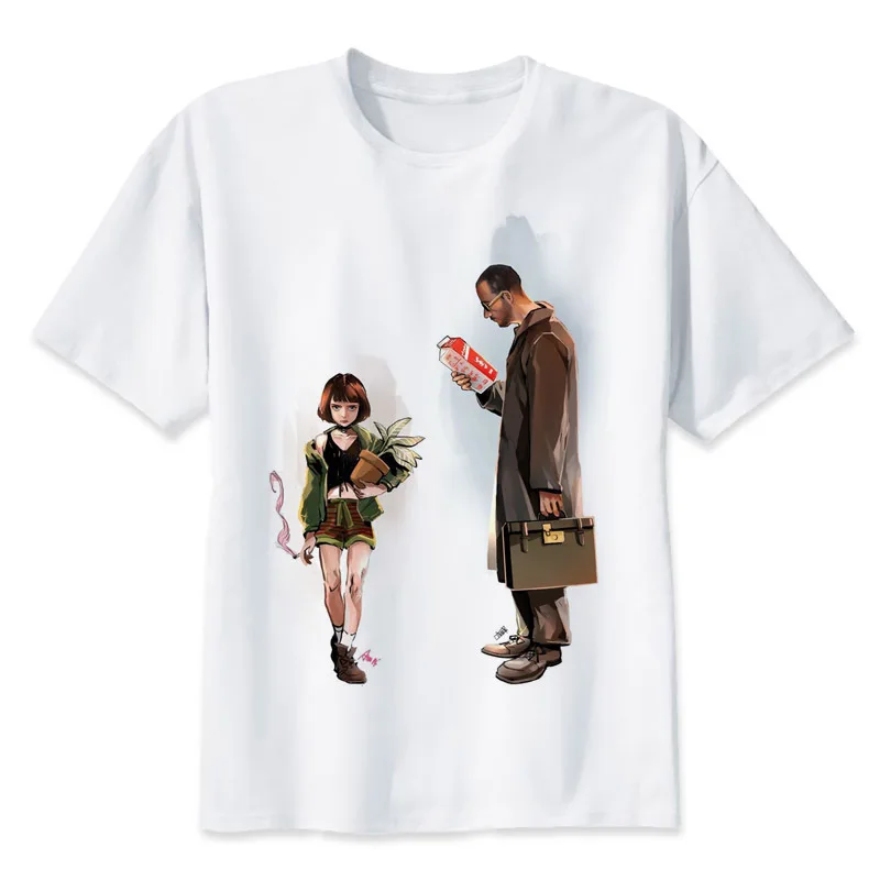 

This killer is not too cold movie anime cartoon image The Professional story men t shirt harajuku t shirts Best sales in 2018