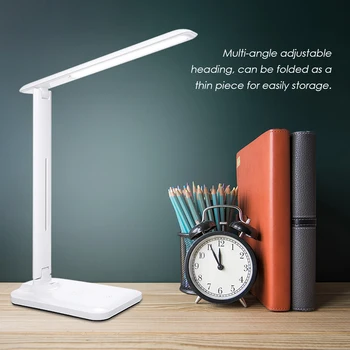 

LED Desk Lamp with Wireless Charging USB Charging Port Night Light Touching Control 3 Lighting Modes Eye-caring Table desk Lamp