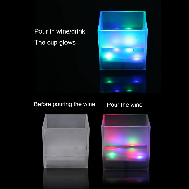 Водная Индукционная лампа up Shot Glasses Led многоцветная Питьевая чашка для