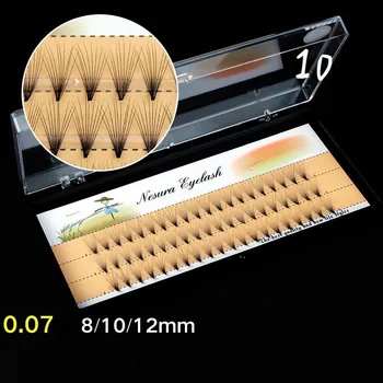 

10D Handmade Lashes Fans False Eyelashes Scarecrow Grafting Plant Extension Single Plant Eyelashes Species Customize