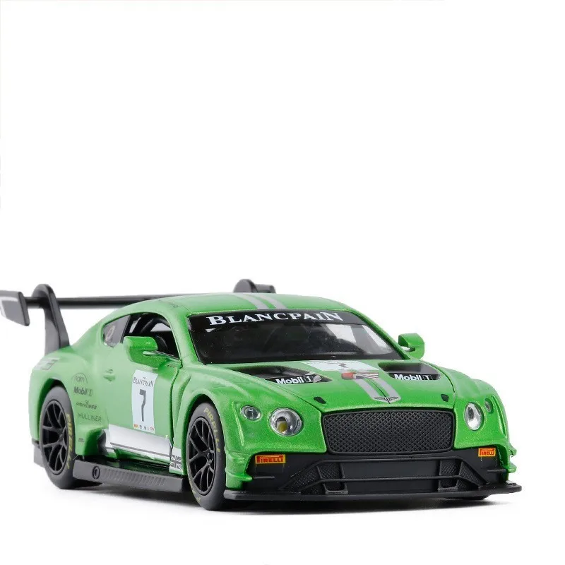 Модель гоночного автомобиля Bentley GT3 1/32 литые автомобили миниатюрные игрушки для