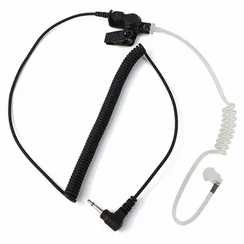 

JABS 10 pcs 3.5mm Audio Plug Listen/Receiver Only Surveillance Air tube Earpiece for Motorola Walkie Talkie Speaker Mic