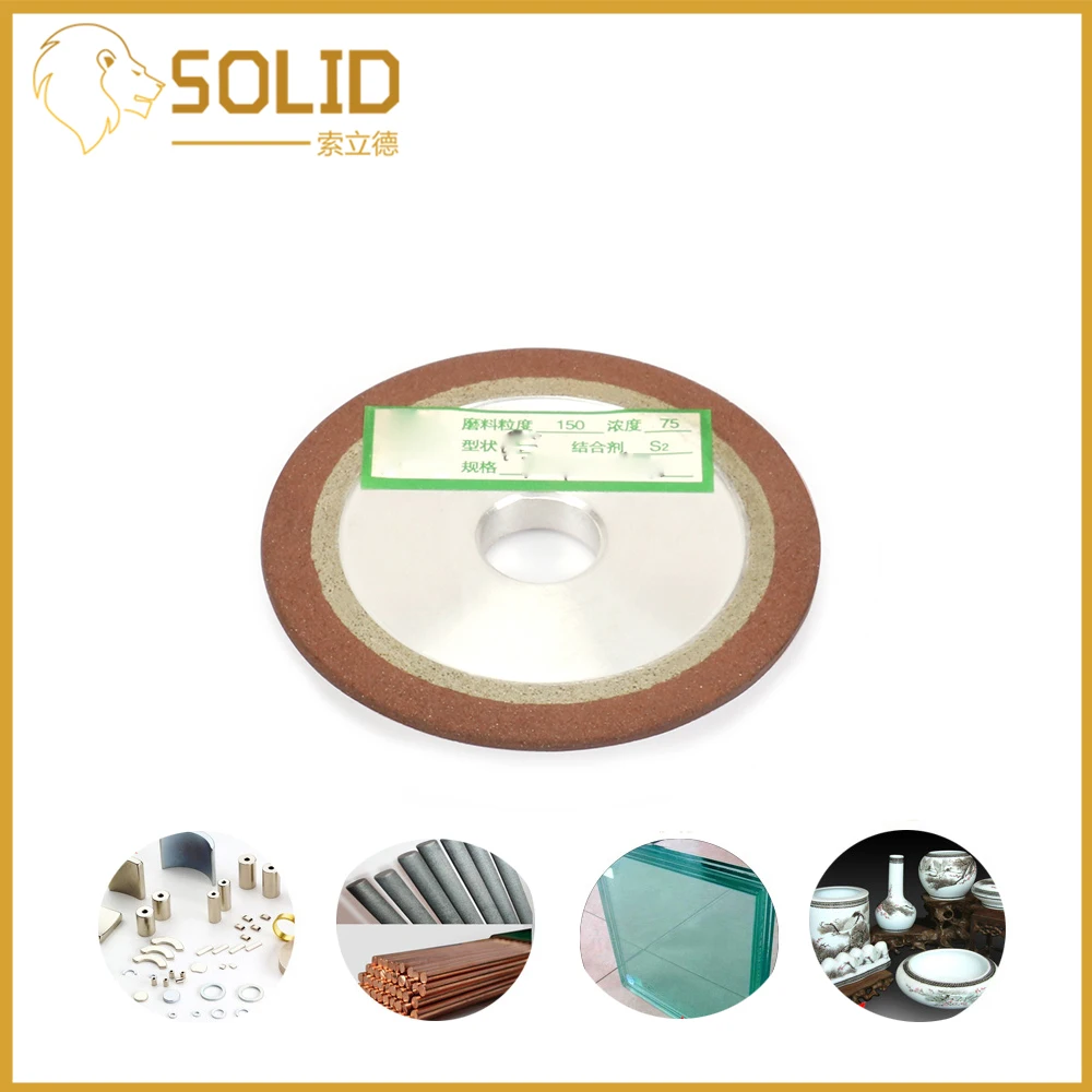 

Diamond Grinding Wheel Grinder For Carbide Metal Alloy Milling Cutter Tool Sharpener Grinder Accessories 75X8X5X16MM 150Grit 1Pc