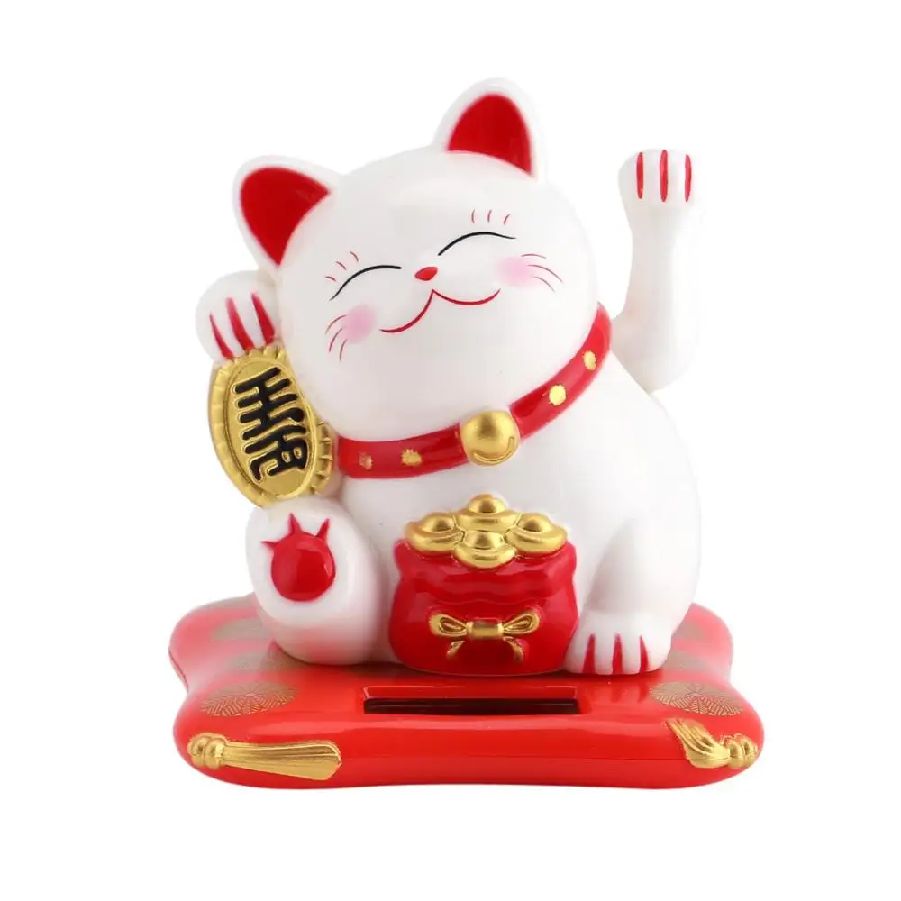 Домашний Автомобиль приветствовать Fortune Cat встряхивания ручной Lucky Cat оформить заказ украшение для прилавка, развевающиеся Декор для дома, с изображением кота аксессуары современный