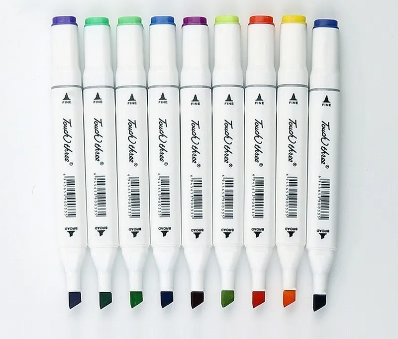 

Double-head Pen Student Comic Painting Touch Quality Goods Oiliness Colour art supplies marker Three generations