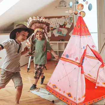 

Indian Style Children's Tent Ethnic Style Baby Yurt Play Tent Game House