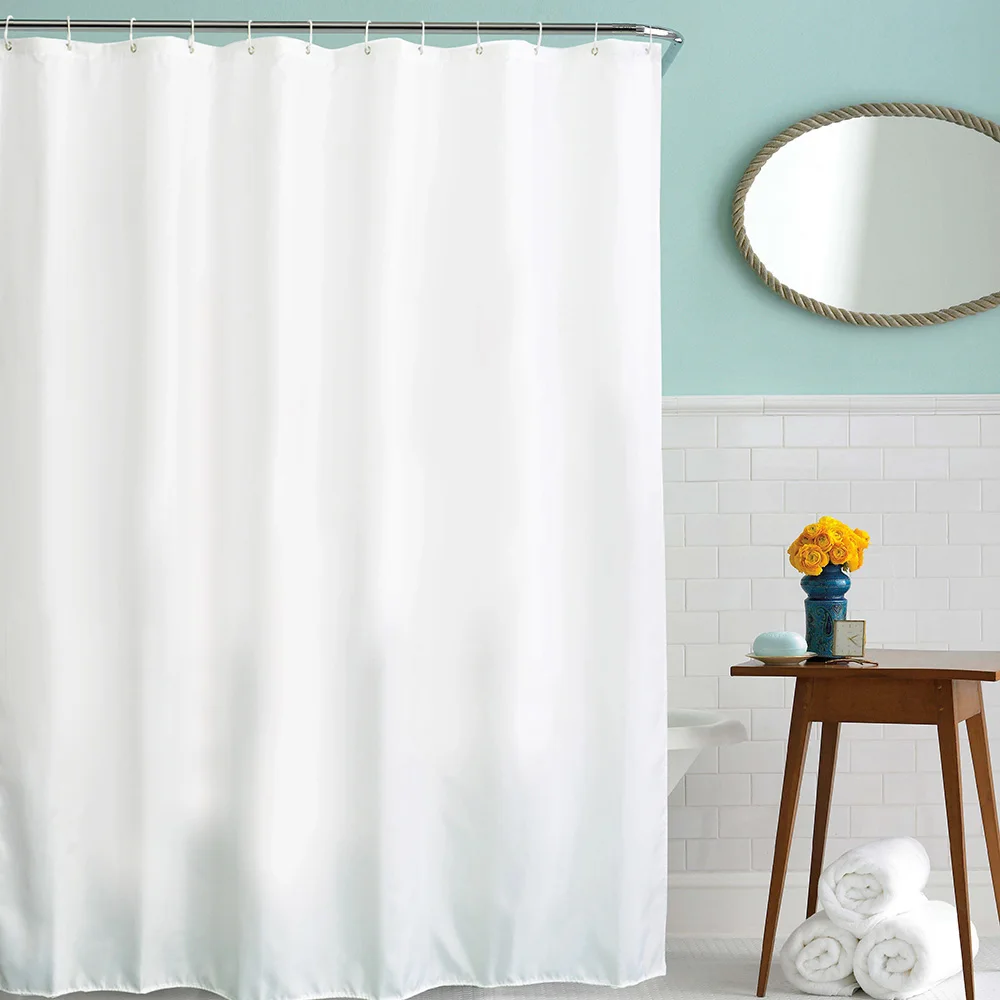 water resistant cloth shower curtain