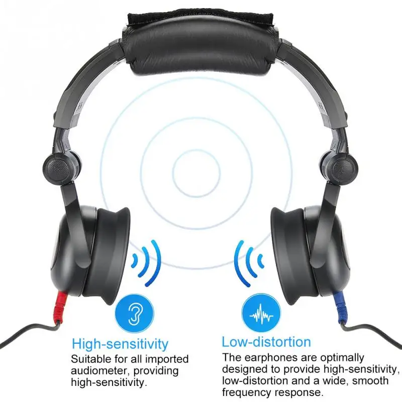 Audiometer Headset Kabel Draht für Kopfhörer Luftleitungsaudiometer Hörtester 