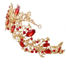 1 шт. головной убор ручной работы, со стразами свадебный венец со стразами тиара головная повязка Головные уборы для женщин девочек