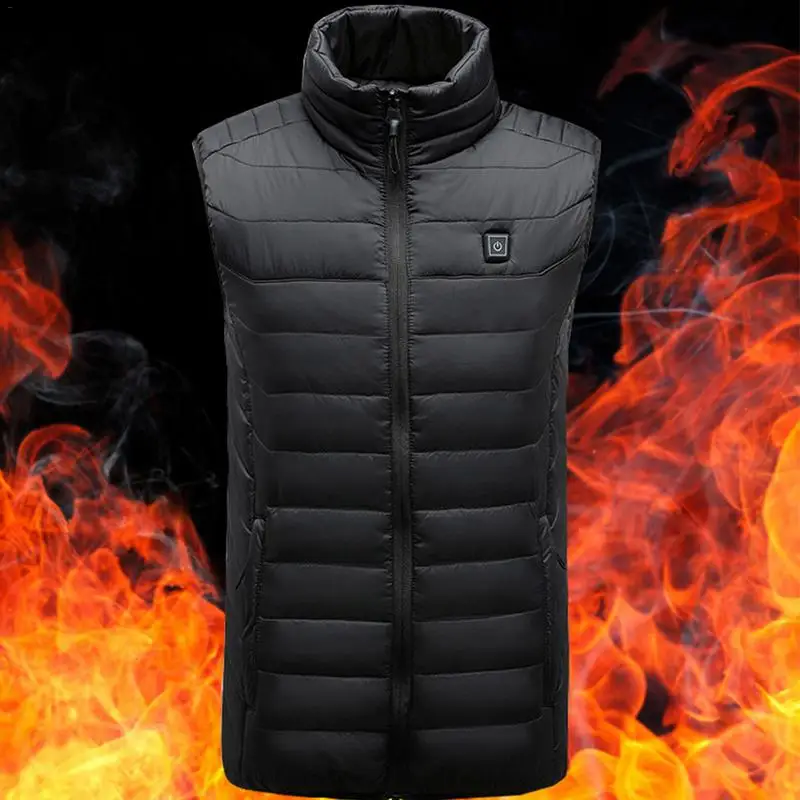 

2018 For Men Women Sports Hiking Electric USB Heated Warm Vest Heating Coat Jacket Clothing Skiing Thermal Waistcoat Clothing