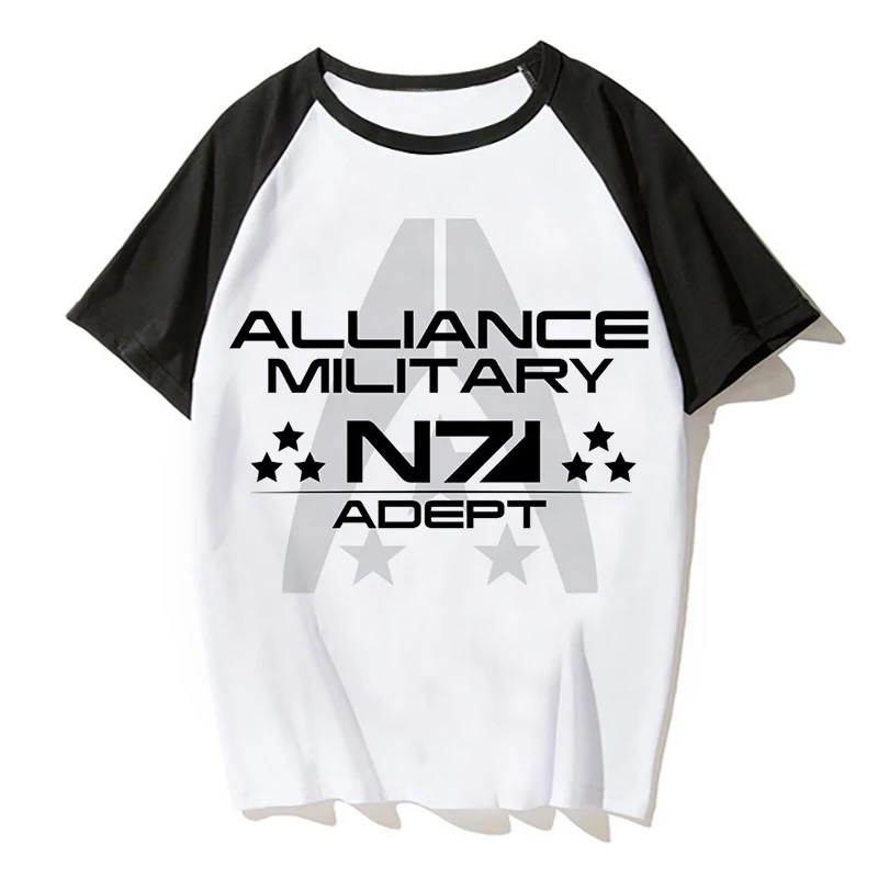 

mass effect n7 T-Shirt men 2019 Summer fashion tshirt casual white print t shirt for male top tees MR2499