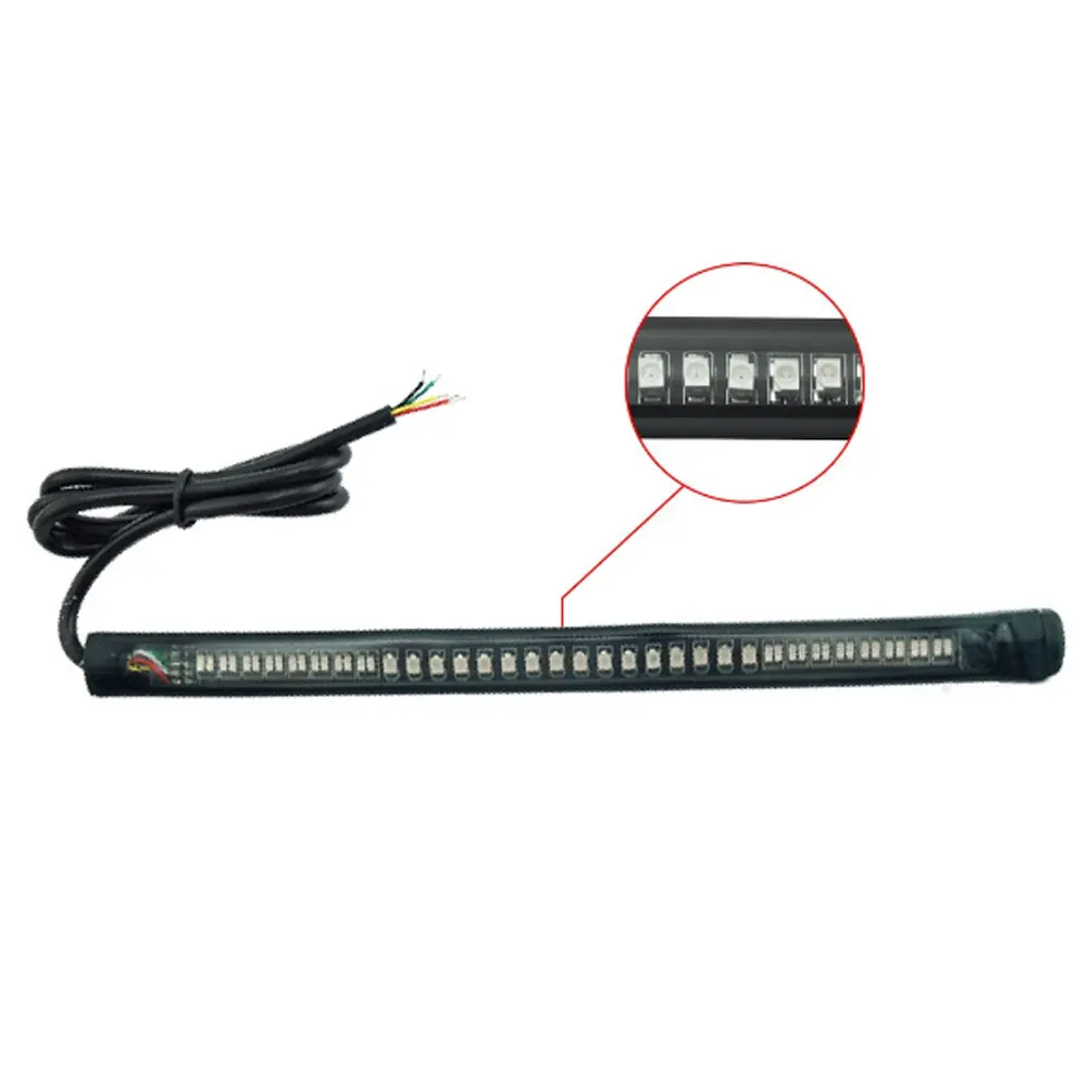 

LED Dual Color Light motorcycle Strip Turn sSgnal Tail Rear Brake Stop Waterproof Bulb Lamp Motorcycle Accessories