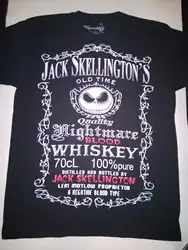 Джек Скеллингтон футболка кошмар перед Рождество Хэллоуин Тим Бертон