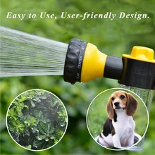 Сад ручной распылительный шланг сопла шайба автомобиля водяной пистолет 8 регулируемый полива Вышивка крестом картины для полив растений газон Патио Душ