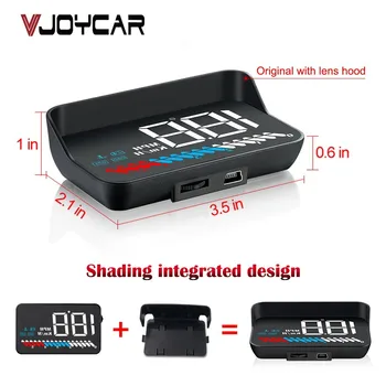 

New Hud Car GPS Speedometer HUD OBD Head-Up Display Digital Speed Windshield Projector With Holder Driving Data