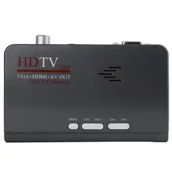 DVB-T DVB-T2 ТВ тюнер ресивера T/T2 ТВ коробка VGA AV CVBS 1080 P HDMI Цифровой HD спутниковый ресивер для ЖК-дисплей/CRT монитора