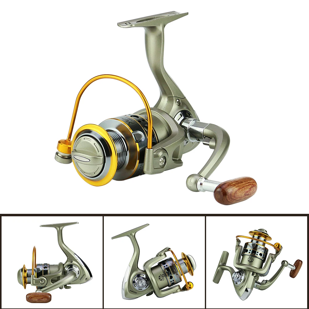 12 Ball Bearings Spinning Fishing Reel Smooth Aluminum Alloy Left and