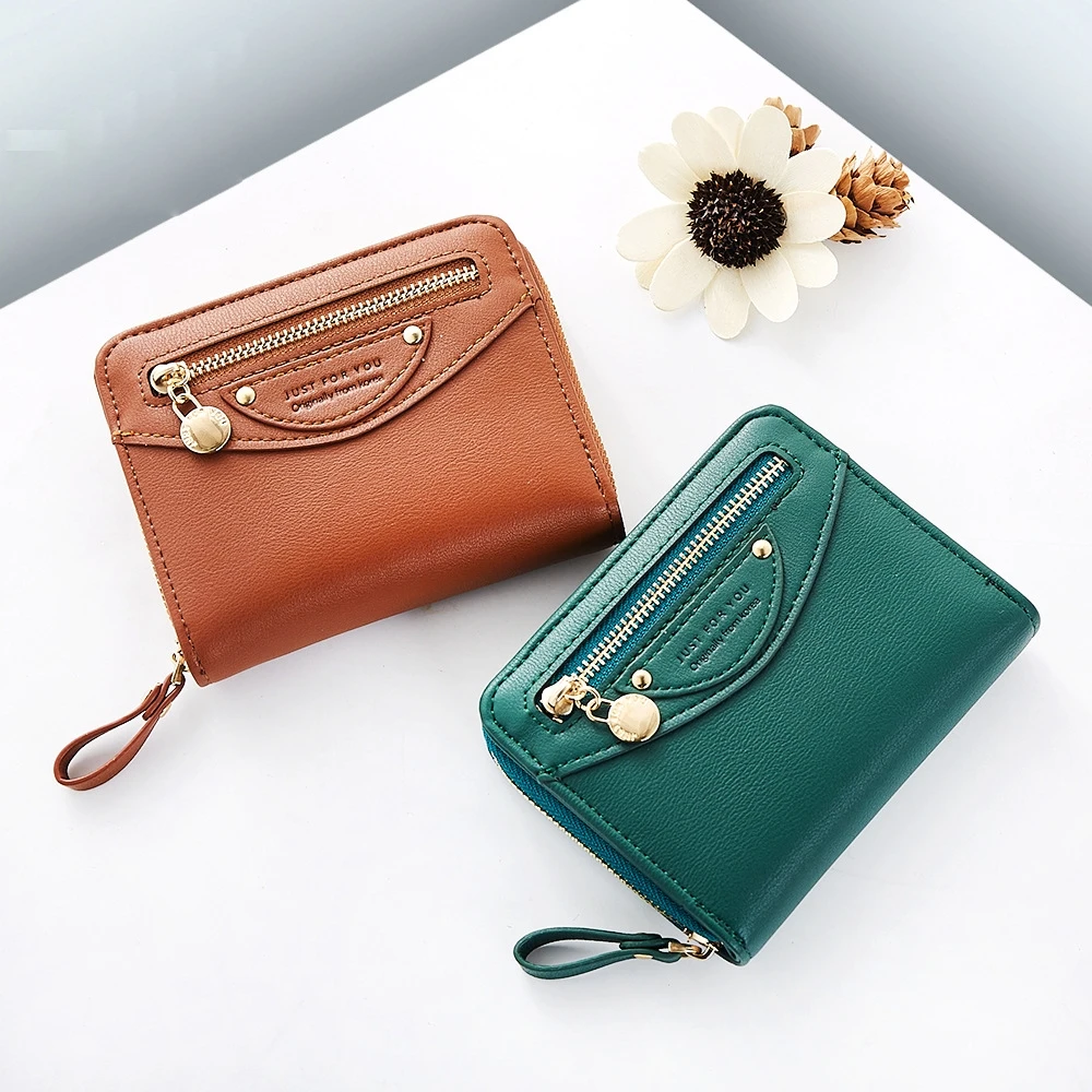 

Ladies Hand Take Purse Fashion Mini Smiley Multi-Capacity Solid Color Ladies Wallet