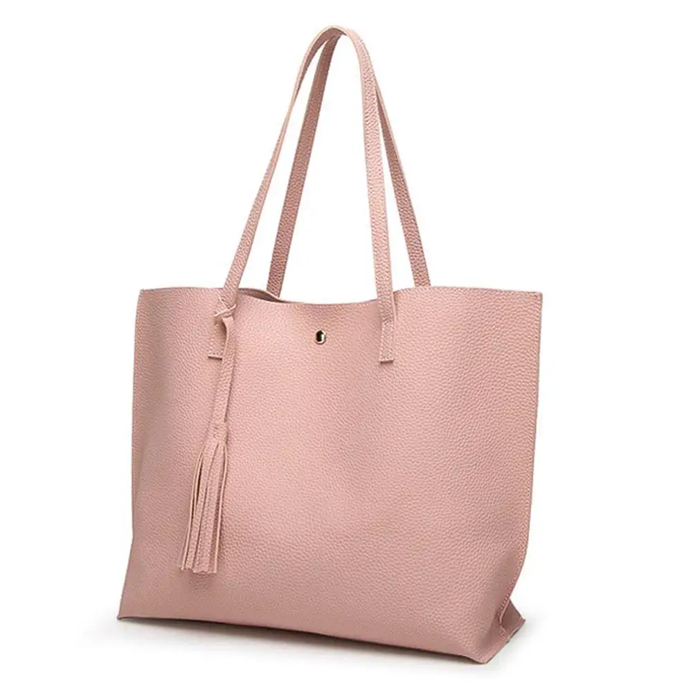 

FGGS Women Handbags Shoulder Bag Soft Leather Ladies Tote Bag Casual