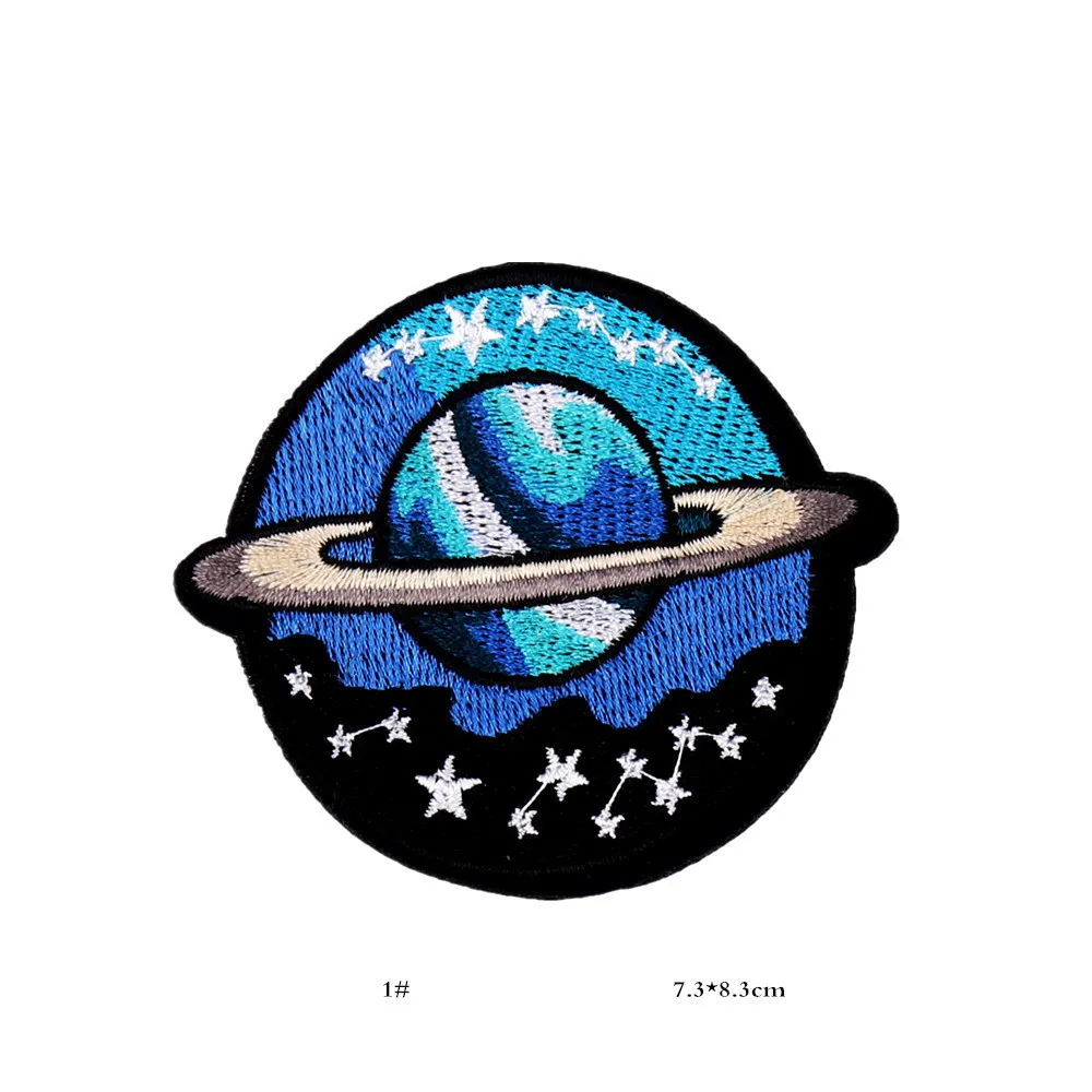 PGY Rocket Star UFO Alien вышитые значки заплатки джинсовая сумка Одежда швейное украшение