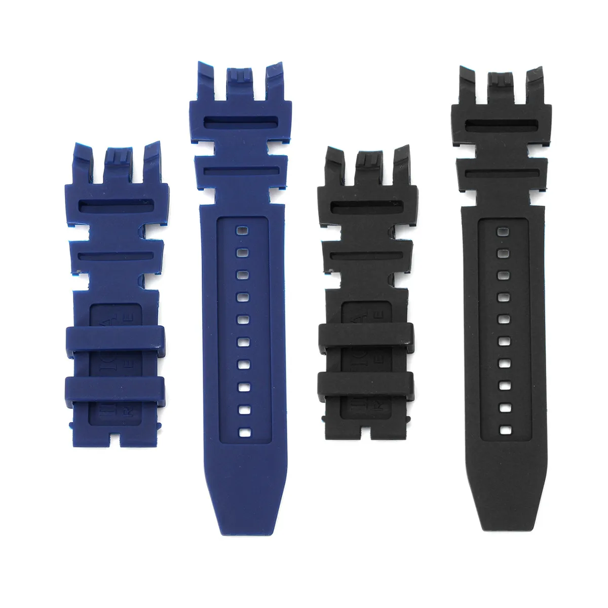 New Black Blue Silicone Rubber WatchBand Set Kit For Invicta Subaqua
