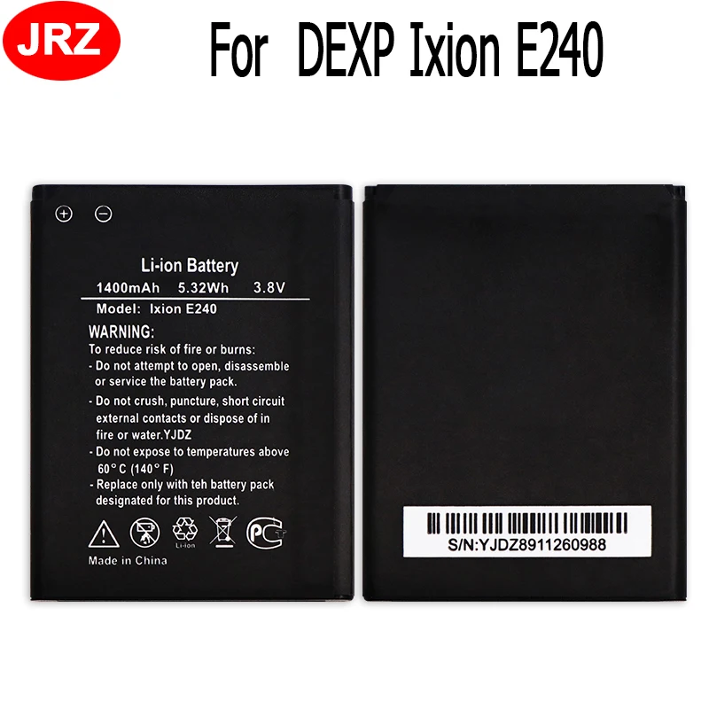 10 шт./лот высокое качество 1400 мАч батарея для DEXP Ixion E240 аккумулятор | Мобильные
