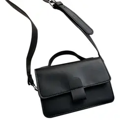 Ретро масляная кожа маленькая квадратная сумка модная новая сумка через плечо сумка простой тренд эффектная сумочка