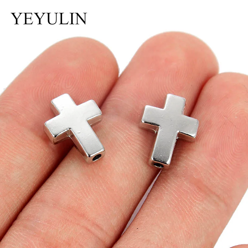 20pcs 15x12x5mm Metal Tibetan Style Cross Beads Spacer Bead Charms for  Jewelry Making DIY Bracelet Necklace Hole: 2mm Pandahall